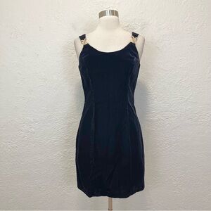 Vintage 90s Y2K Rampage Velvet Dress Blue Purple Whimsigoth Goth 5